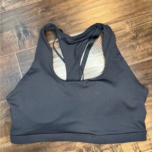 Fabletics Black Strappy Racerback Sports Bra - Medium Impact - Women's Size XL